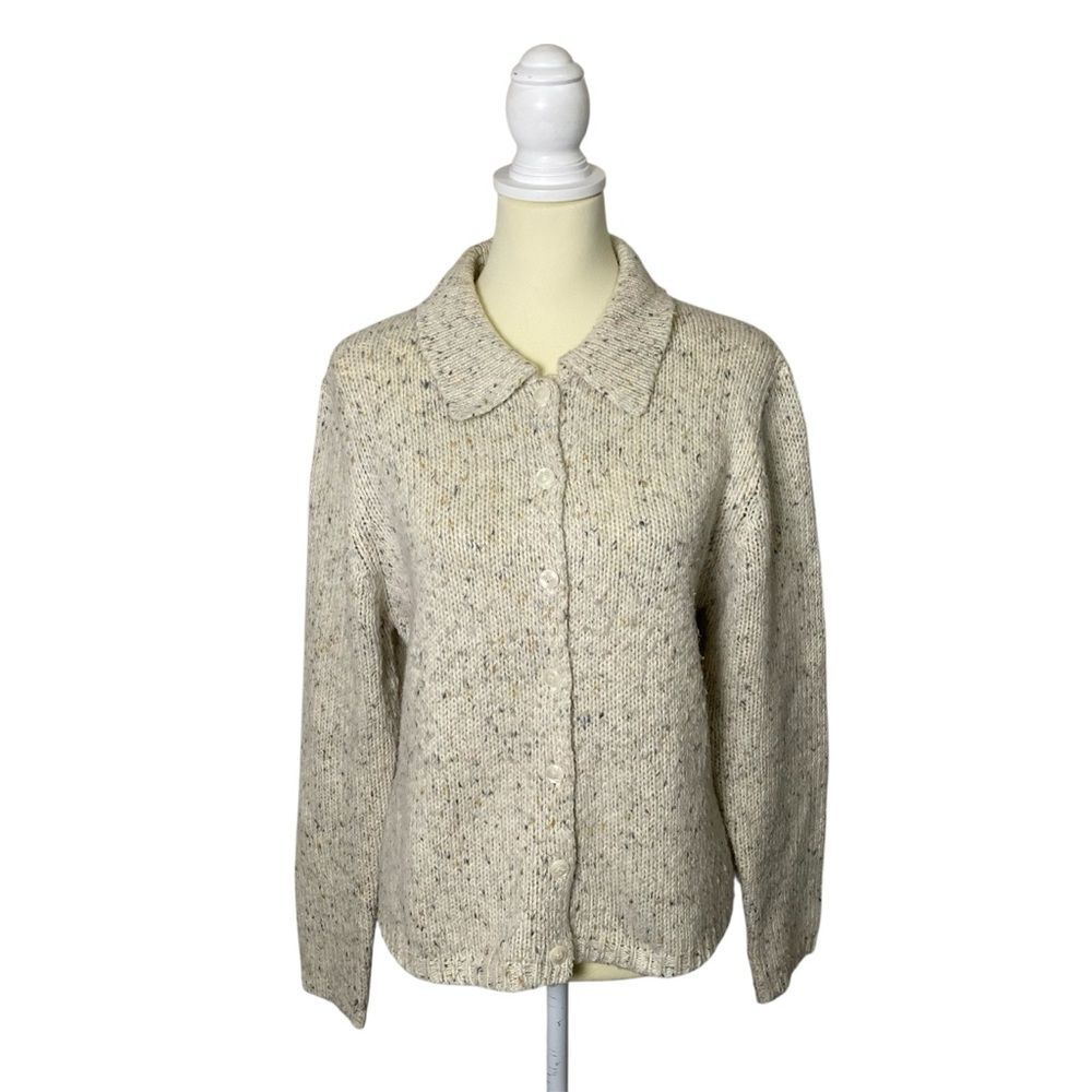 Vintage Made In Hong Kong Christopher & Banks Knit Button Up Sweater Women's LRG